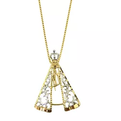 Gargantilha Nossa Senhora Aparecida em Ouro 18K - J12701359 - RDJ Joias