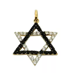 Pingente de Ouro 18K com Zircônia Estrela de Davi - J12701639 - RDJ Joias