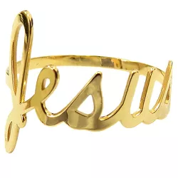 Anel Manuscrito em Ouro 18K - J14500374 - RDJ Joias