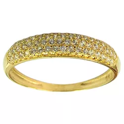 Anel Aparador modelo Pavê Ouro 18K com Zircônias - J15300991 - RDJ Joias