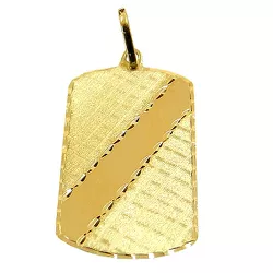 Pingente Retangular Masculino em ouro 18K - J15301515 - RDJ Joias