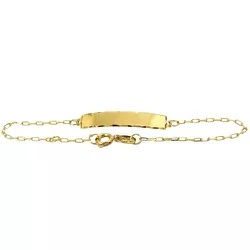 Pulseira para Recém Nascido em Ouro 18K com Chapinha - J18000100 - RDJ Joias