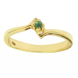 Anel Solitário de Ouro 18k com Esmeralda - JAR001022-2 - RDJ Joias