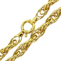 Cordão Feminino com Elos Entrelaçados Ouro 18K 45cm - JC0015218-2 - RDJ Joias