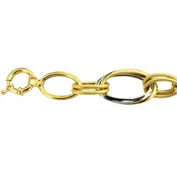 Pulseira Feminina de Ouro Branco e Amarelo 18K - JP0004512 - RDJ Joias
