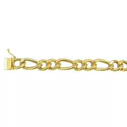 Pulseira Fígaro Masculina de Ouro 18K 2X1 - JP0013213-2 - RDJ Joias
