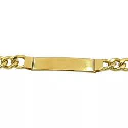 Pulseira Masculina Grossa com Placa Ouro 18K - JP0011217 - RDJ Joias