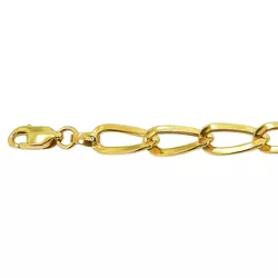 Pulseira Fígaro de Ouro 18K 21cm - JP001327-0 - RDJ Joias