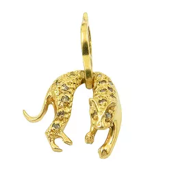Pingente Pantera de Ouro 18K com Brilhantes - JPGR000522-8 - RDJ Joias