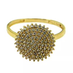 Anel de Ouro Chuveiro com Zircônias - J14000063 - RDJ Joias