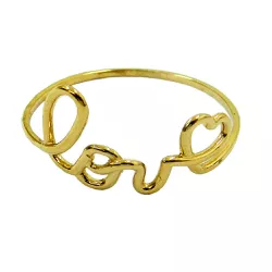 Anel Feminino Love de Ouro 18k - J14000135 - RDJ Joias