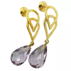 Brinco em Ouro Gota com Cristal - J18200331 - RDJ Joias