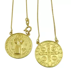 Escapulário de Ouro 18k São Bento - J06105257 - RDJ Joias
