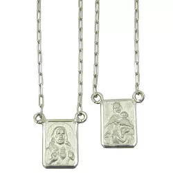 Escapulário em Ouro Branco 18k Cartier Mini - J01200390 - RDJ Joias