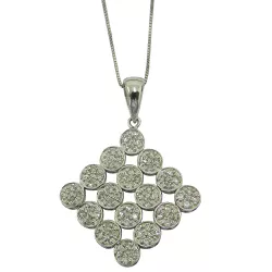 Gargantilha em Ouro Branco 18k com Brilhantes - JGR000413-8 - RDJ Joias