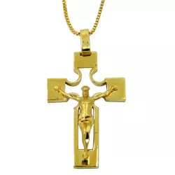 Crucifixo de Ouro Vazado Pequeno - J03000944 - RDJ Joias