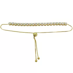 Pulseira Riviera de Ouro 18k com Zircônias - J12801030 - RDJ Joias