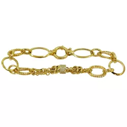 Pulseira Italiana Feminina com Zircônias - J048005916-6 - RDJ Joias
