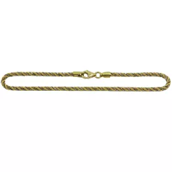 Pulseira Trancilin em Ouro Branco e Amarelo - JP048005922-7 - RDJ Joias