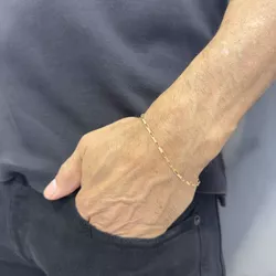 Pulseira em Ouro 18k Masculina Cartier Maciça 3.2g - JP000622-8 - RDJ Joias