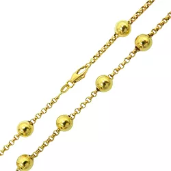 Corrente de Bola em Ouro 18k Elos Português 45cm 7.0mm - RDJ04800592-14 - RDJ Joias
