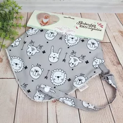 Babador bandana de tecido microfibra e atoalhado c... - Reart Baby