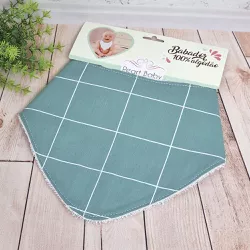 Babador bandana de tecido 100% algodão e atoalhado... - Reart Baby