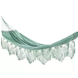 Rede De Dormir Casal Jeans Luxo Verde - 7898625660... - REDESDEDORMIR.COM ©