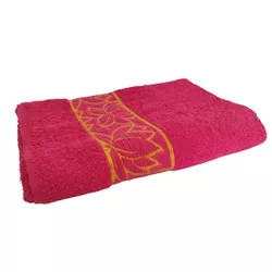 Toalha De Banho 100% Algodão Satex - 360g - Rosa -... - REDESDEDORMIR.COM ©