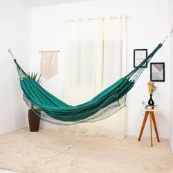 Rede de Dormir Jeans Life Verde - 7898625661385 - REDESDEDORMIR.COM ©
