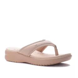 Sandalia Rasteira Flatfom Areia Ref. 0999.09921 - REGIMATTOS