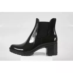 Bota Feminina Salto Baixo Verniz Preto Ref. 09721.... - REGIMATTOS