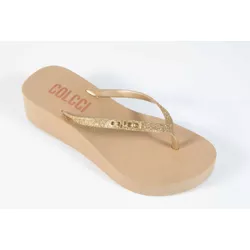 Sandália Flatform Colcci Ouro Ref.09901.09941 - REGIMATTOS