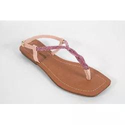 Sandália Rasteira Mestiço Quartzo Rose Ref. 0949.0... - REGIMATTOS
