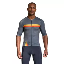 Camisa Ciclismo Elite Stripes Cinza - RH-5026-055... - RH SPORTS