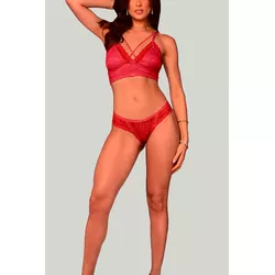Conjunto Ritati Renda Top Strappy Sem Bojo Divino ... - RITATI LINGERIE