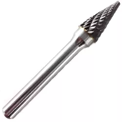 Lima Rotativa Cônica em Metal Duro MD 10,00mm 45,0024 ROCAST