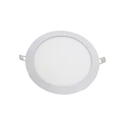 Plafon LED Branco Redondo de Embutir 24W 3.000K - Noll