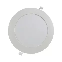 Plafon LED Branco Redondo de Embutir 24W 3.000K - Noll