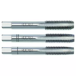 Kit 3 Macho Man Seriado Aço Rápido HSS Rosca BSW Grossa Bit 3/4 22,0071 ROCAST