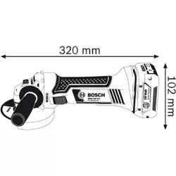 Esmerilhadeira Angular 10.000RPM a Bateria 18V GWS 18V-Li - Bosch