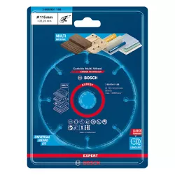 Disco de corte Bosch EXPERT Carbide Multi Wheel 115mm, 22,23mm