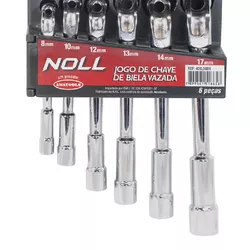 Jogo de Chaves Biela Vazadas 8-17mm 6 Peças 400,0001 - NOLL