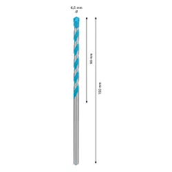 Broca Bosch EXPERT CYL-9 Multiconstruction Diâmetro6,5 x 90 x 150 mm