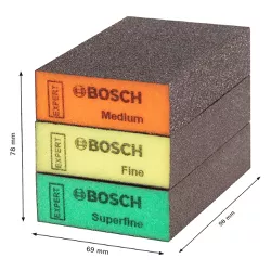 Jogo Esponja Abrasiva Bosch EXPERT S471 69x26x97mm