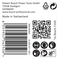 Disco de Lixa Bosch EXPERT M480 125mm G240, 5 peças