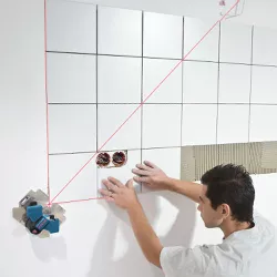 Nível a laser Bosch GTL 3 com alcance de até 20 metros