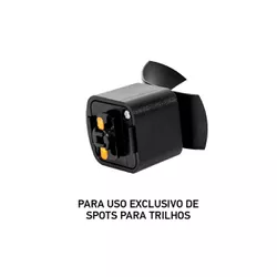 Kit Trilho Eletrificado p/ Spot Led 1M + 4 Spots 7W 6.500K Preto - Noll Led