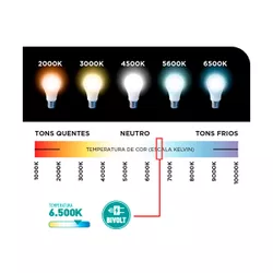 Kit Trilho Eletrificado p/ Spot Led 1M + 4 Spots 7W 6.500K Preto - Noll Led