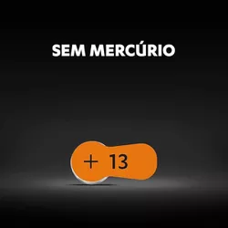 Pilha Auditiva 13 C/6 (108839) - Duracell 